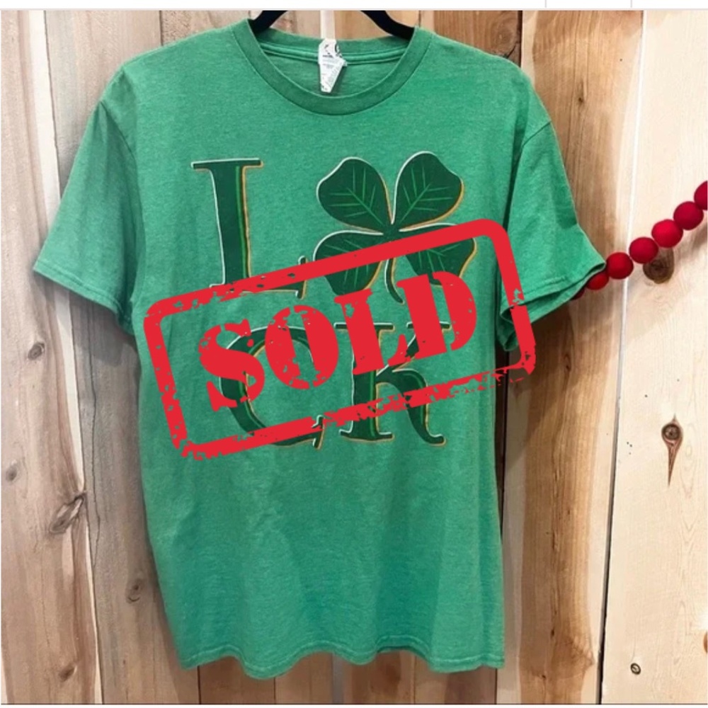 Delta Apparel Unisex Green Luck Tee
